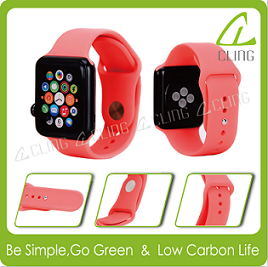 Low MOQ Good Price Rubber Watch Bands in Hot Sale Rubber Band for Apple Iwatch 2